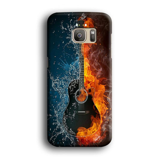 Music Guitar Art 002 Samsung Galaxy S7 Edge Case-Plastic / Full Wrap (3D Case)-Xtracase