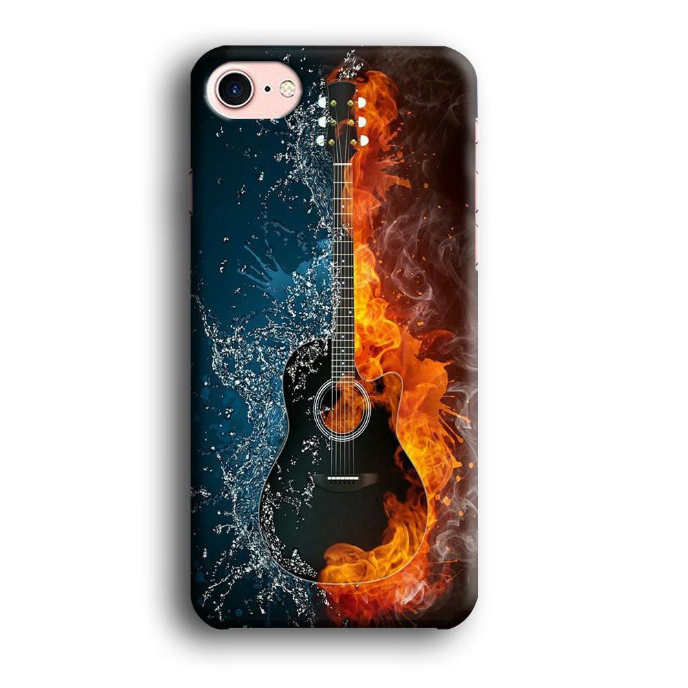 Music Guitar Art 002 iPhone 8 Case-Plastic / Full Wrap (3D Case)-Xtracase