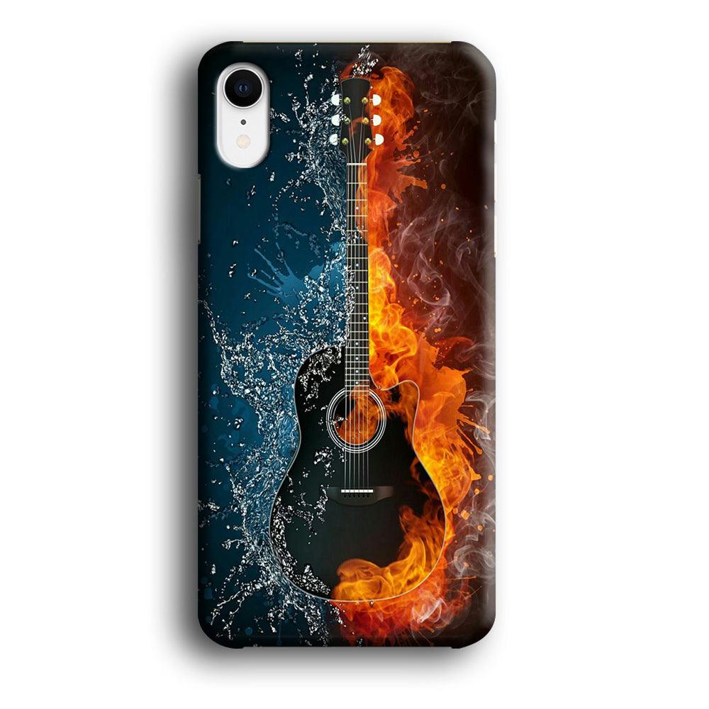 Music Guitar Art 002 iPhone XR Case-Plastic / Full Wrap (3D Case)-Xtracase