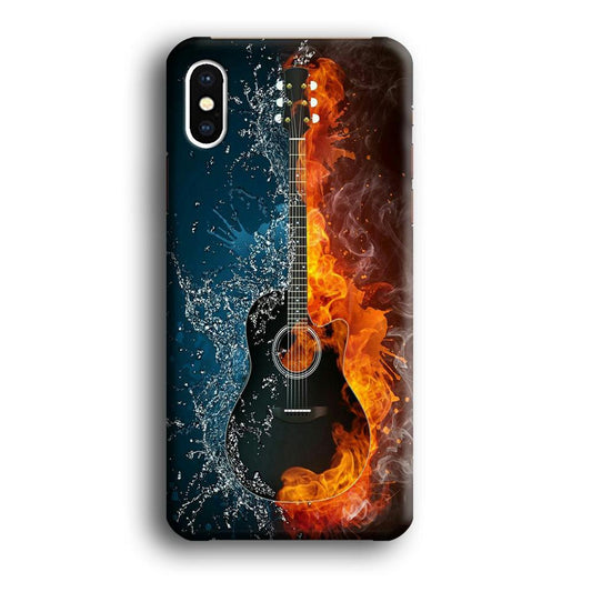 Music Guitar Art 002 iPhone X Case-Plastic / Full Wrap (3D Case)-Xtracase