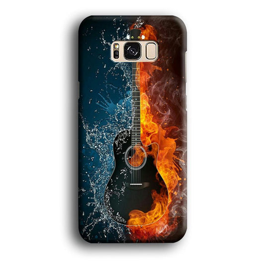 Music Guitar Art 002 Samsung Galaxy S8 Case-Plastic / Full Wrap (3D Case)-Xtracase