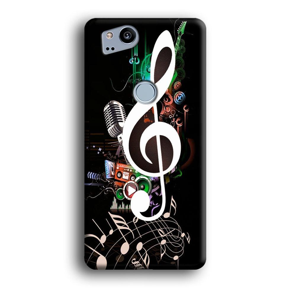 Music Art Colorfull 005 Google Pixel 2 3D Case-Xtracase