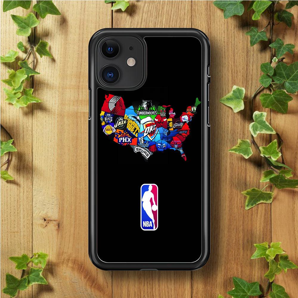 NBA Basketball iPhone 11 Case-Rubber / Black (2D Case)-Xtracase