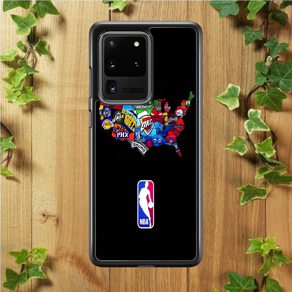 NBA Basketball Samsung Galaxy S20 Ultra Case-Plastic / Full Wrap (3D Case)-Xtracase