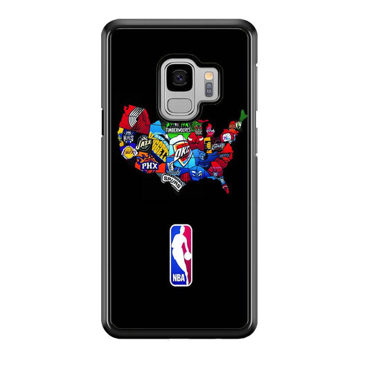 NBA Basketball Samsung Galaxy S9 Case-Plastic / Full Wrap (3D Case)-Xtracase