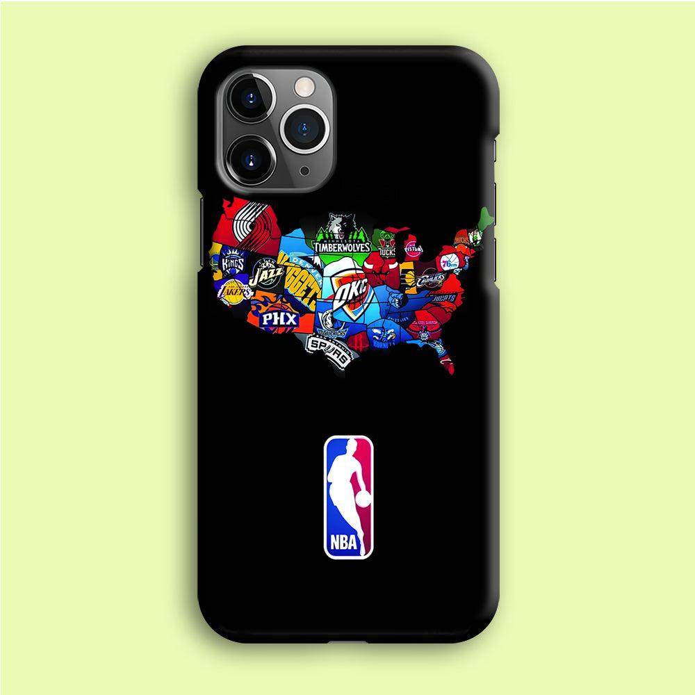 NBA Basketball iPhone 12 Pro Max Case-Plastic / Full Wrap (3D Case)-Xtracase