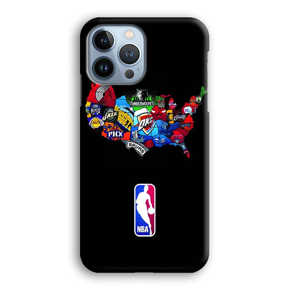 NBA Basketball iPhone 13 Pro Case-Plastic / Full Wrap (3D Case)-Xtracase