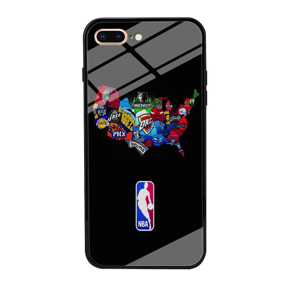 NBA Basketball iPhone 8 Plus Case-Tempered Glass Case-Xtracase