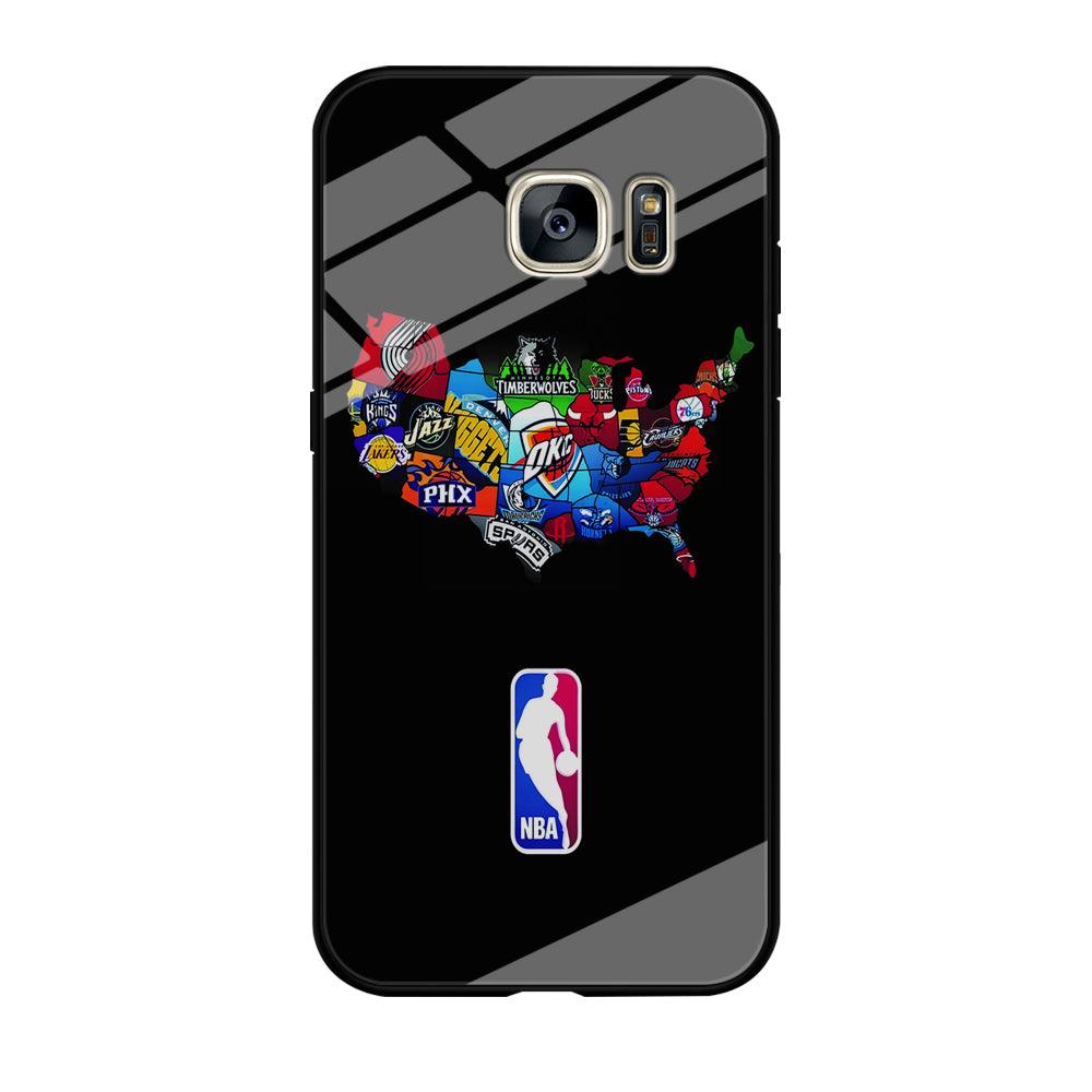 NBA Basketball Samsung Galaxy S7 Edge Case-Tempered Glass Case-Xtracase