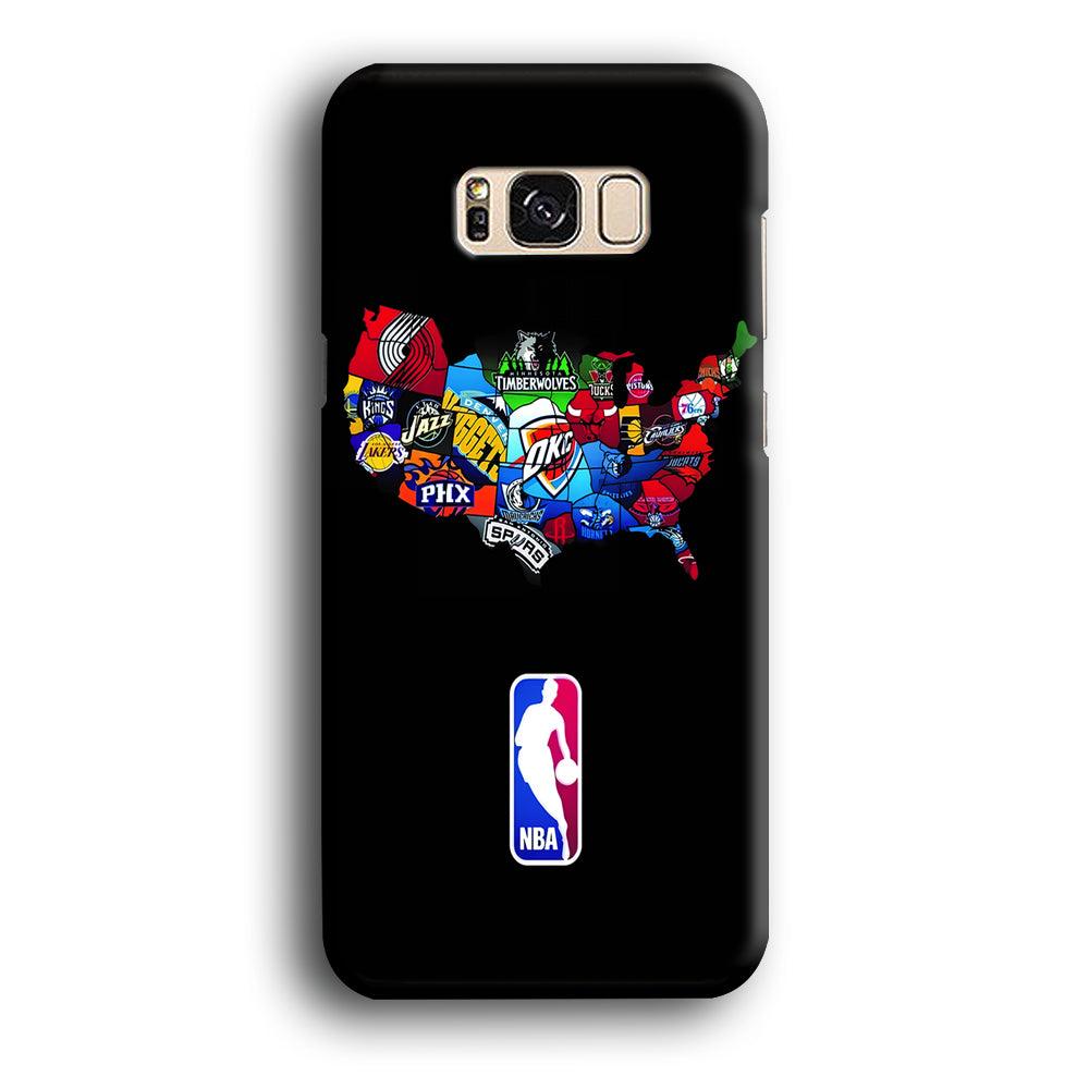 NBA Basketball Samsung Galaxy S8 Case-Plastic / Full Wrap (3D Case)-Xtracase