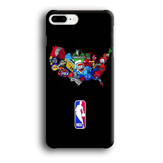 NBA Basketball iPhone 8 Plus Case-Plastic / Full Wrap (3D Case)-Xtracase