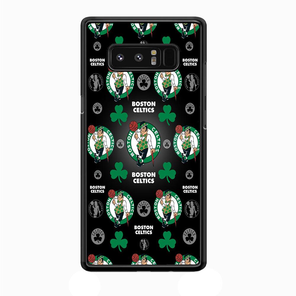 NBA Boston Celtic Basketball 001 Samsung Galaxy Note 8 Case-Plastic / Full Wrap (3D Case)-Xtracase