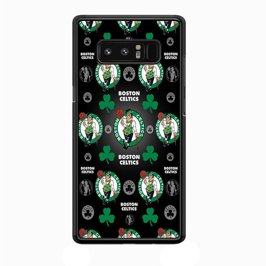 NBA Boston Celtic Basketball 001 Samsung Galaxy Note 8 Case-Plastic / Full Wrap (3D Case)-Xtracase