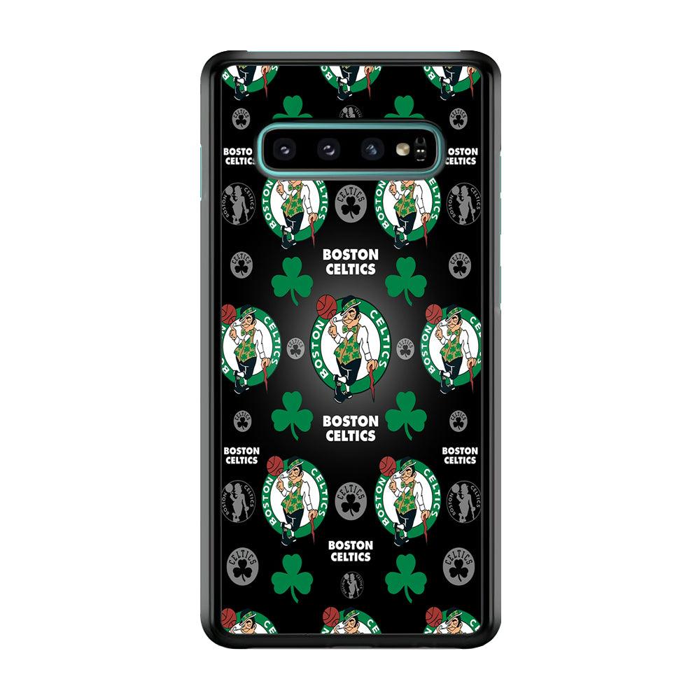 NBA Boston Celtic Basketball 001 Samsung Galaxy S10 Case-Plastic / Full Wrap (3D Case)-Xtracase