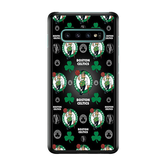 NBA Boston Celtic Basketball 001 Samsung Galaxy S10 Case-Plastic / Full Wrap (3D Case)-Xtracase