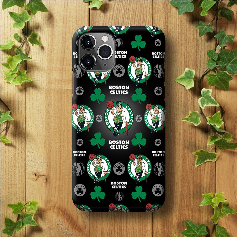 NBA Boston Celtic Basketball 001 iPhone 11 Pro Case-Plastic / Full Wrap (3D Case)-Xtracase