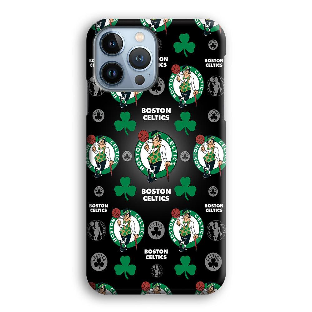 NBA Boston Celtic Basketball 001 iPhone 13 Pro Case-Plastic / Full Wrap (3D Case)-Xtracase