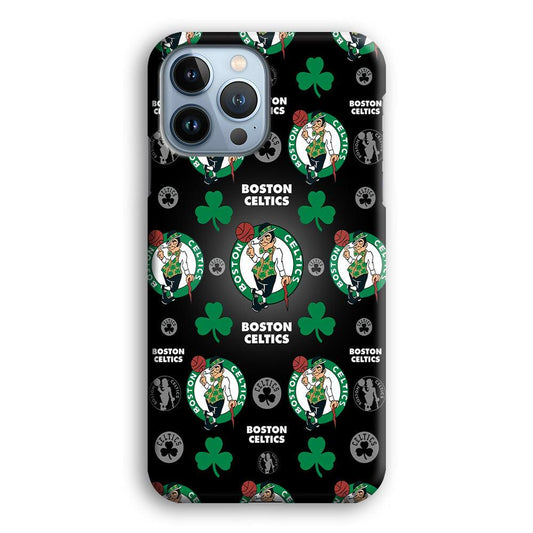 NBA Boston Celtic Basketball 001 iPhone 13 Pro Case-Plastic / Full Wrap (3D Case)-Xtracase