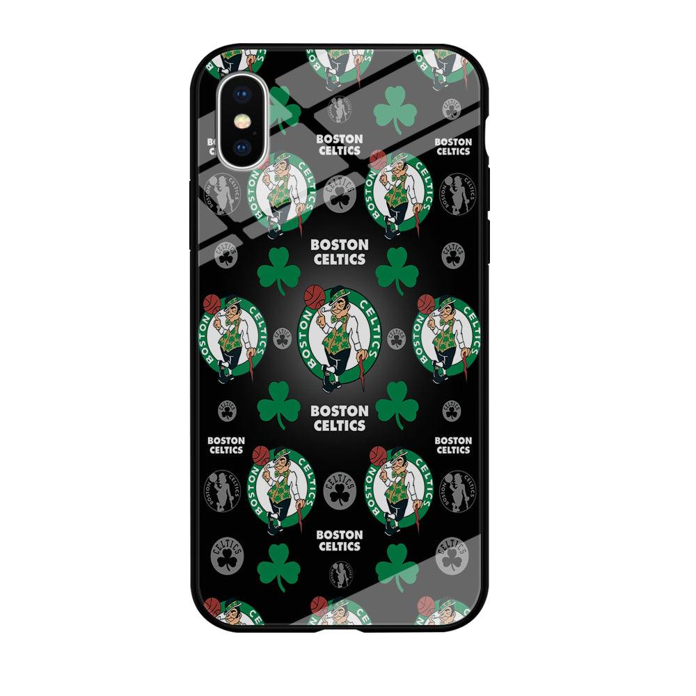 NBA Boston Celtic Basketball 001 iPhone Xs Max Case-Tempered Glass Case-Xtracase