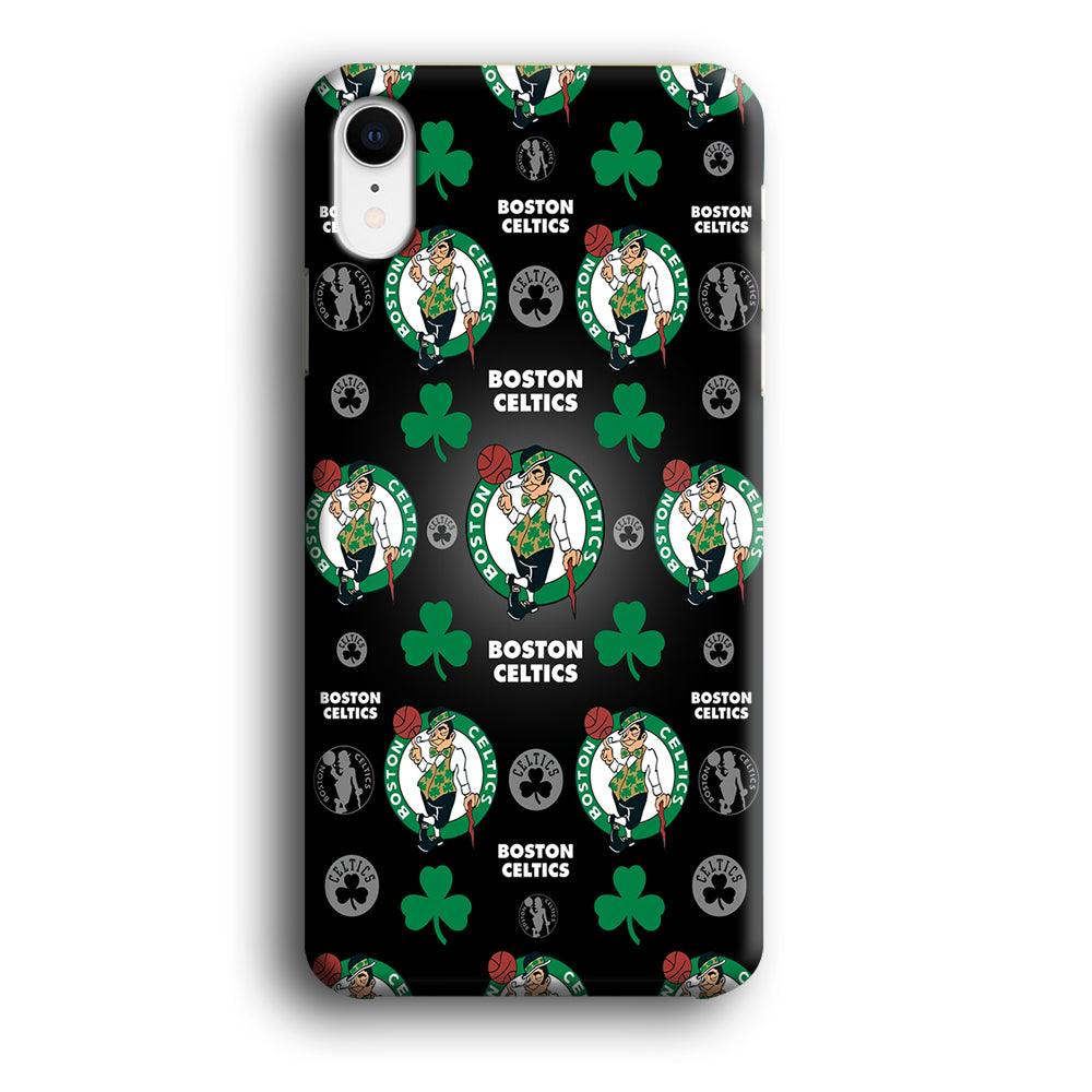 NBA Boston Celtic Basketball 001 iPhone XR Case-Plastic / Full Wrap (3D Case)-Xtracase
