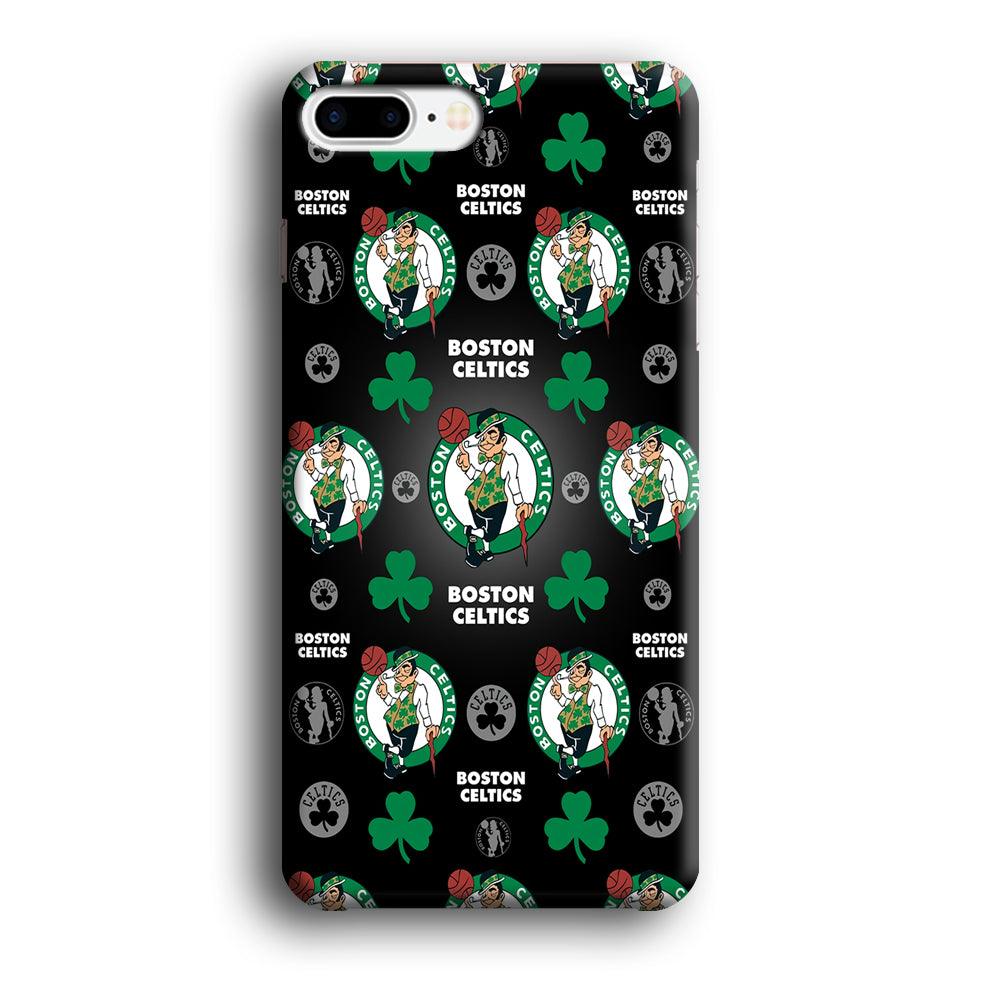 NBA Boston Celtic Basketball 001 iPhone 8 Plus Case-Plastic / Full Wrap (3D Case)-Xtracase