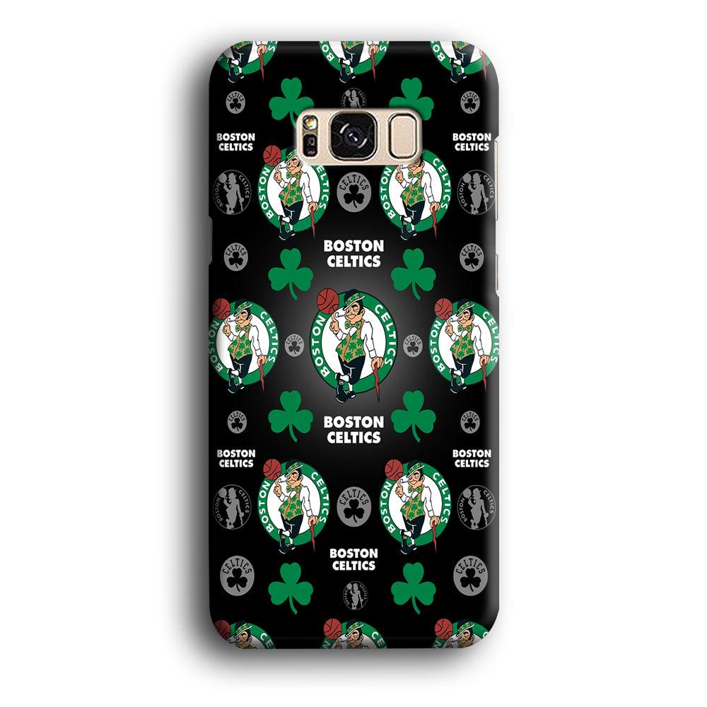 NBA Boston Celtic Basketball 001 Samsung Galaxy S8 Case-Plastic / Full Wrap (3D Case)-Xtracase