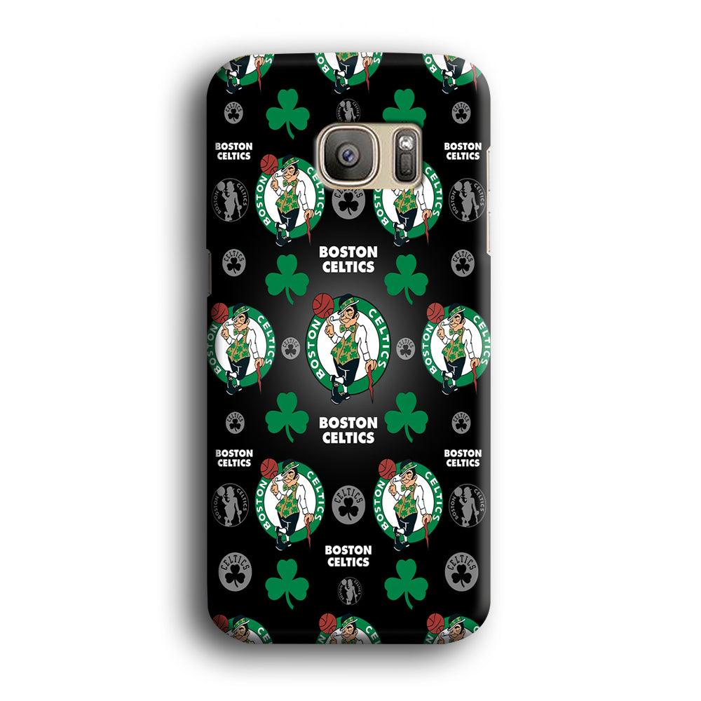 NBA Boston Celtic Basketball 001 Samsung Galaxy S7 Edge Case-Plastic / Full Wrap (3D Case)-Xtracase