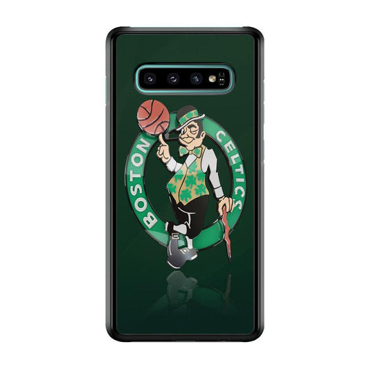 NBA Boston Celtic Basketball 002 Samsung Galaxy S10 Case-Plastic / Full Wrap (3D Case)-Xtracase