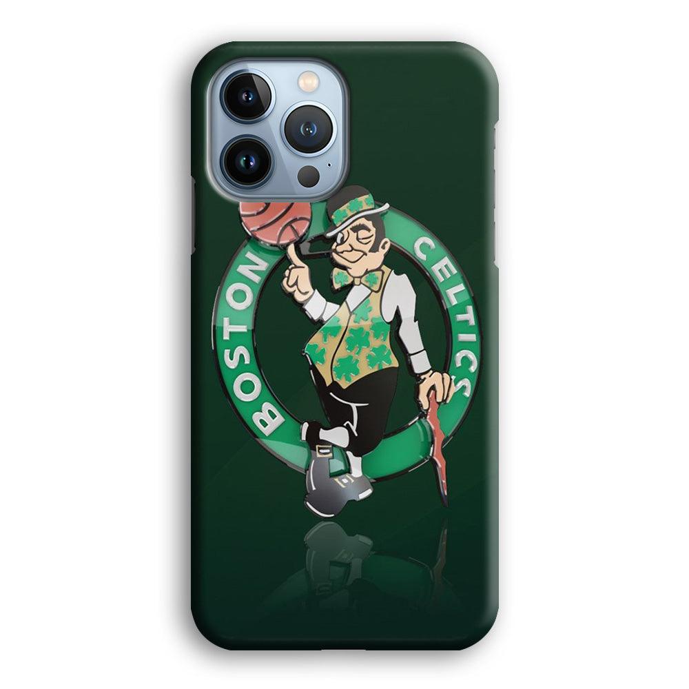 NBA Boston Celtic Basketball 002 iPhone 13 Pro Case-Plastic / Full Wrap (3D Case)-Xtracase