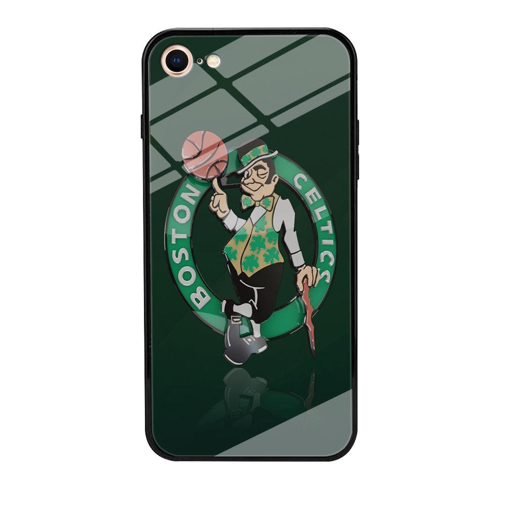 NBA Boston Celtic Basketball 002 iPhone 8 Case-Tempered Glass Case-Xtracase