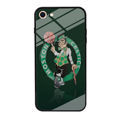 NBA Boston Celtic Basketball 002 iPhone 8 Case-Tempered Glass Case-Xtracase