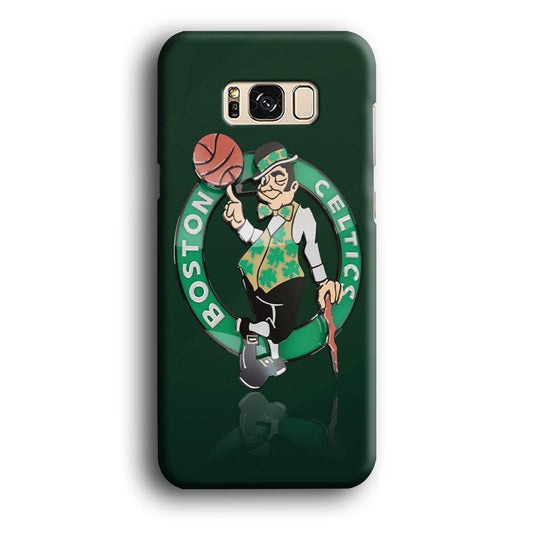 NBA Boston Celtic Basketball 002 Samsung Galaxy S8 Case-Plastic / Full Wrap (3D Case)-Xtracase