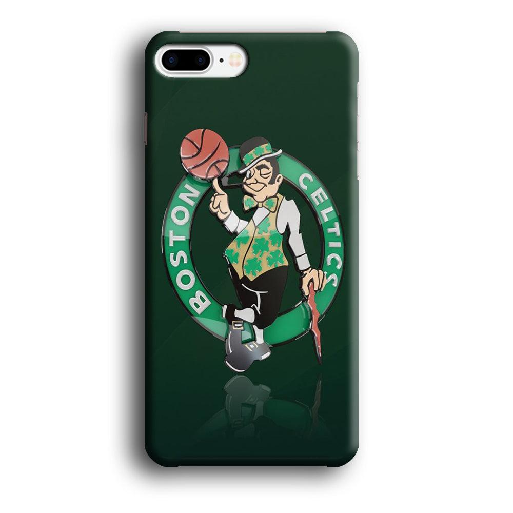 NBA Boston Celtic Basketball 002 iPhone 8 Plus Case-Plastic / Full Wrap (3D Case)-Xtracase