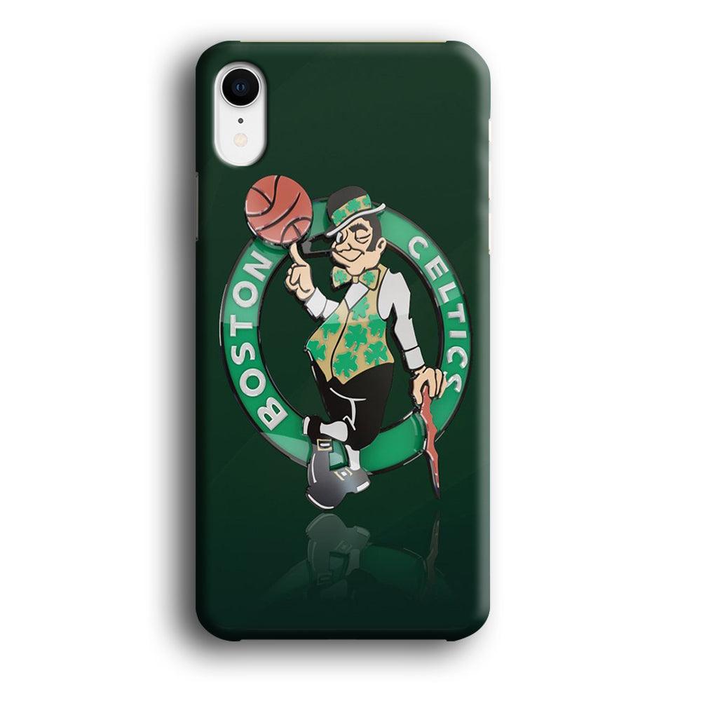 NBA Boston Celtic Basketball 002 iPhone XR Case-Plastic / Full Wrap (3D Case)-Xtracase