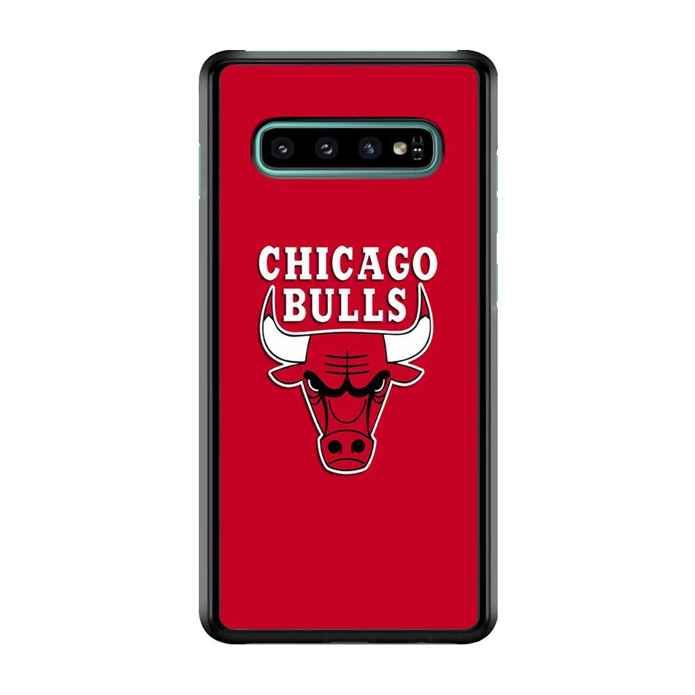 NBA Chicago Bulls Basketball 001 Samsung Galaxy S10 Case-Plastic / Full Wrap (3D Case)-Xtracase