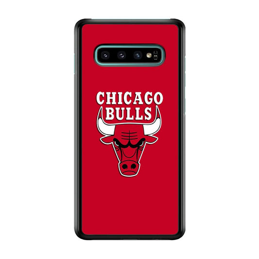 NBA Chicago Bulls Basketball 001 Samsung Galaxy S10 Case-Plastic / Full Wrap (3D Case)-Xtracase