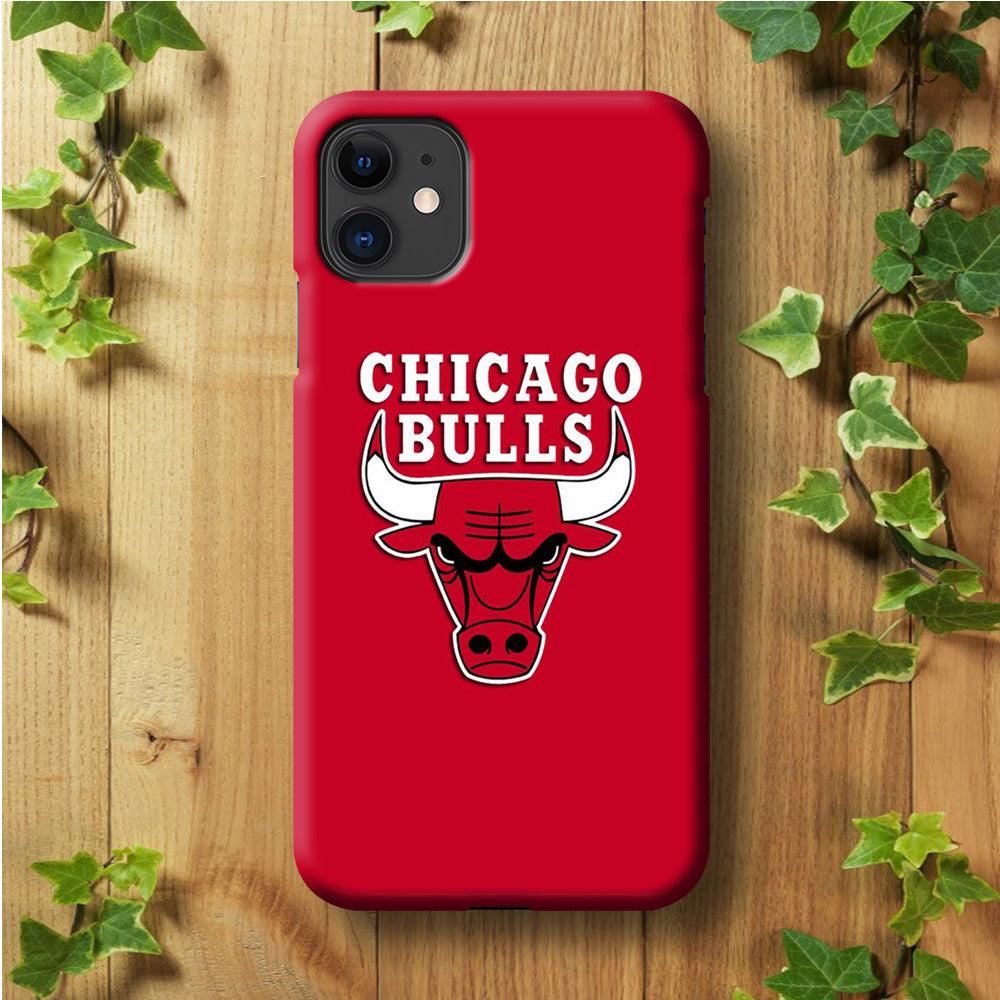 NBA Chicago Bulls Basketball 001 iPhone 11 Case-Plastic / Full Wrap (3D Case)-Xtracase