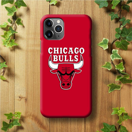 NBA Chicago Bulls Basketball 001 iPhone 11 Pro Max Case-Plastic / Full Wrap (3D Case)-Xtracase