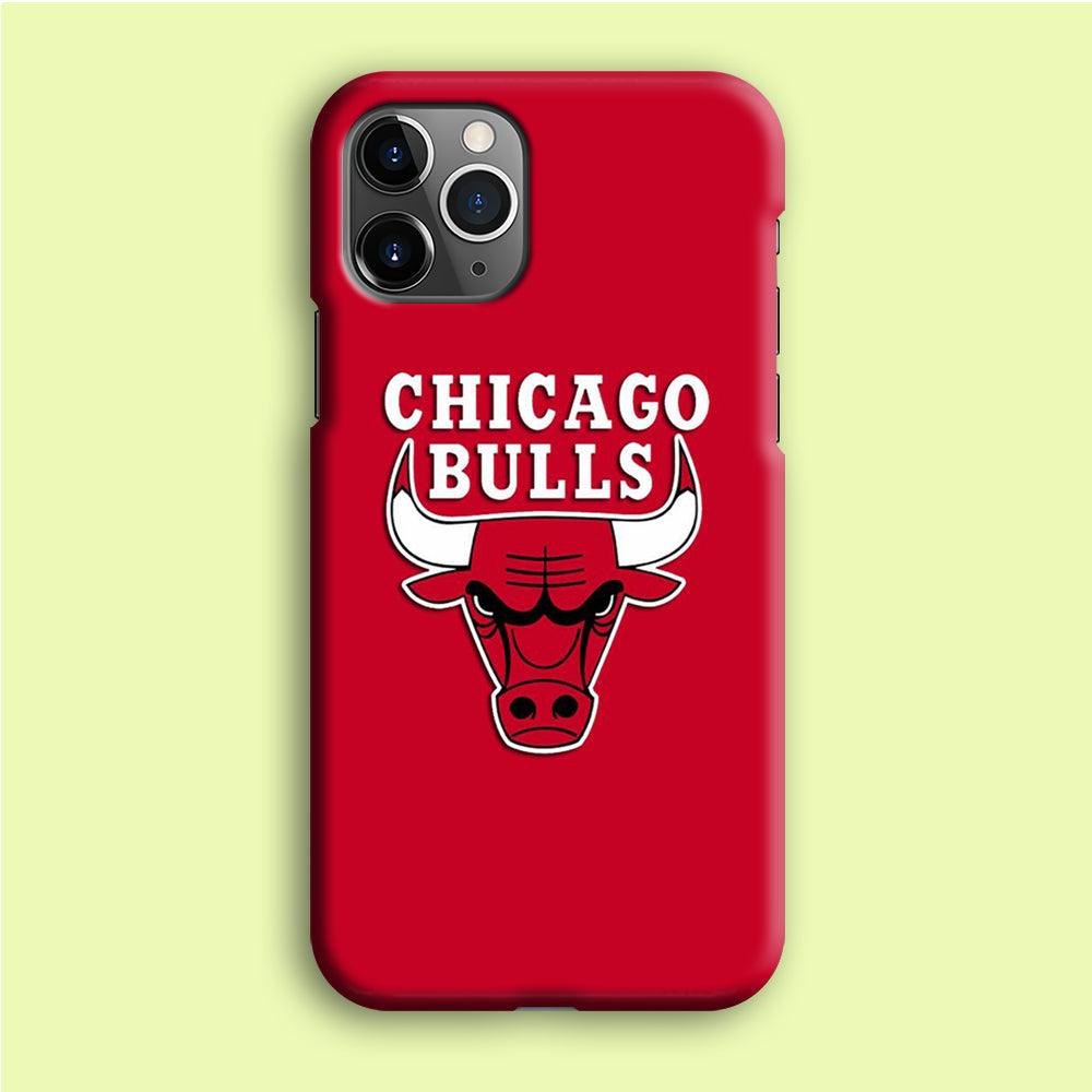 NBA Chicago Bulls Basketball 001 iPhone 12 Pro Case-Plastic / Full Wrap (3D Case)-Xtracase