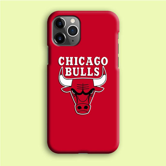 NBA Chicago Bulls Basketball 001 iPhone 12 Pro Case-Plastic / Full Wrap (3D Case)-Xtracase