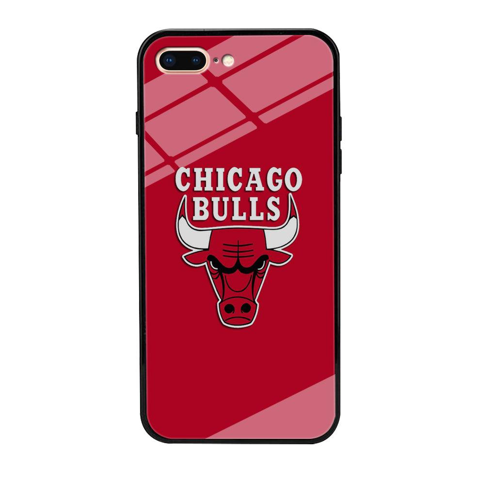 NBA Chicago Bulls Basketball 001 iPhone 8 Plus Case-Tempered Glass Case-Xtracase
