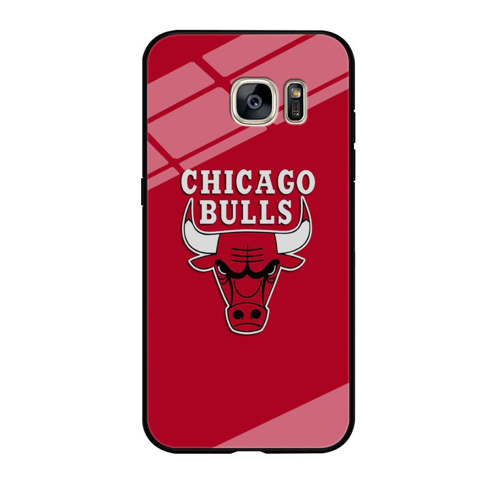 NBA Chicago Bulls Basketball 001 Samsung Galaxy S7 Edge Case-Tempered Glass Case-Xtracase