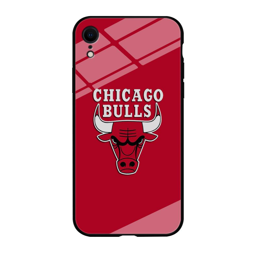 NBA Chicago Bulls Basketball 001 iPhone XR Case-Tempered Glass Case-Xtracase