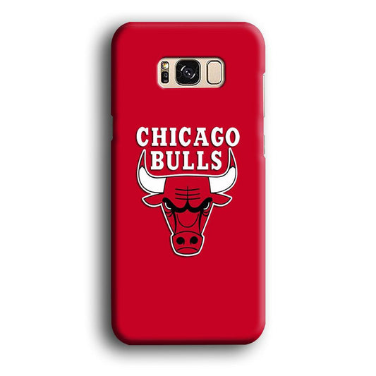 NBA Chicago Bulls Basketball 001 Samsung Galaxy S8 Case-Plastic / Full Wrap (3D Case)-Xtracase