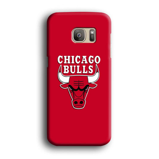 NBA Chicago Bulls Basketball 001 Samsung Galaxy S7 Edge Case-Plastic / Full Wrap (3D Case)-Xtracase