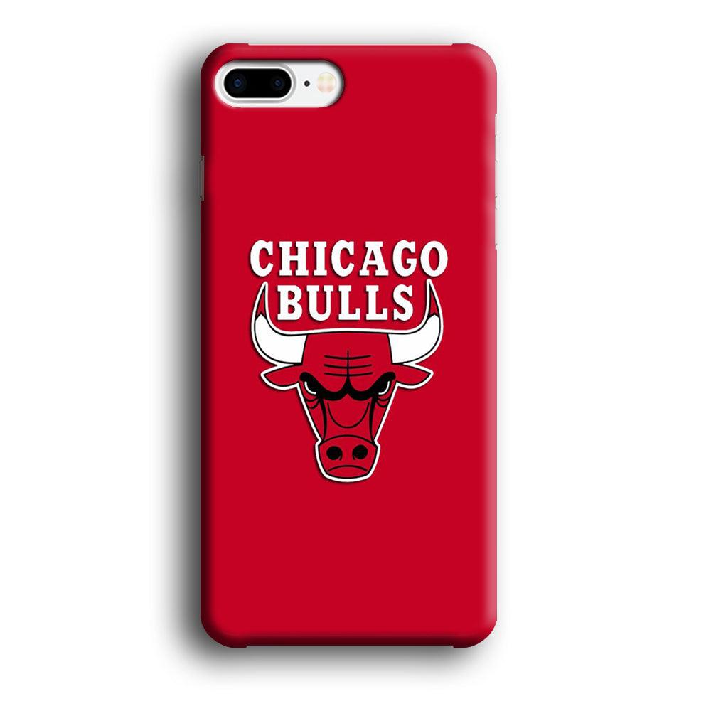 NBA Chicago Bulls Basketball 001 iPhone 8 Plus Case-Plastic / Full Wrap (3D Case)-Xtracase