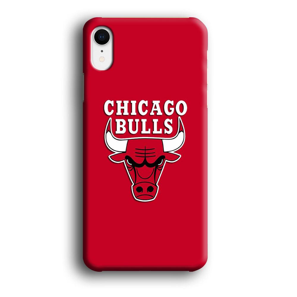 NBA Chicago Bulls Basketball 001 iPhone XR Case-Plastic / Full Wrap (3D Case)-Xtracase