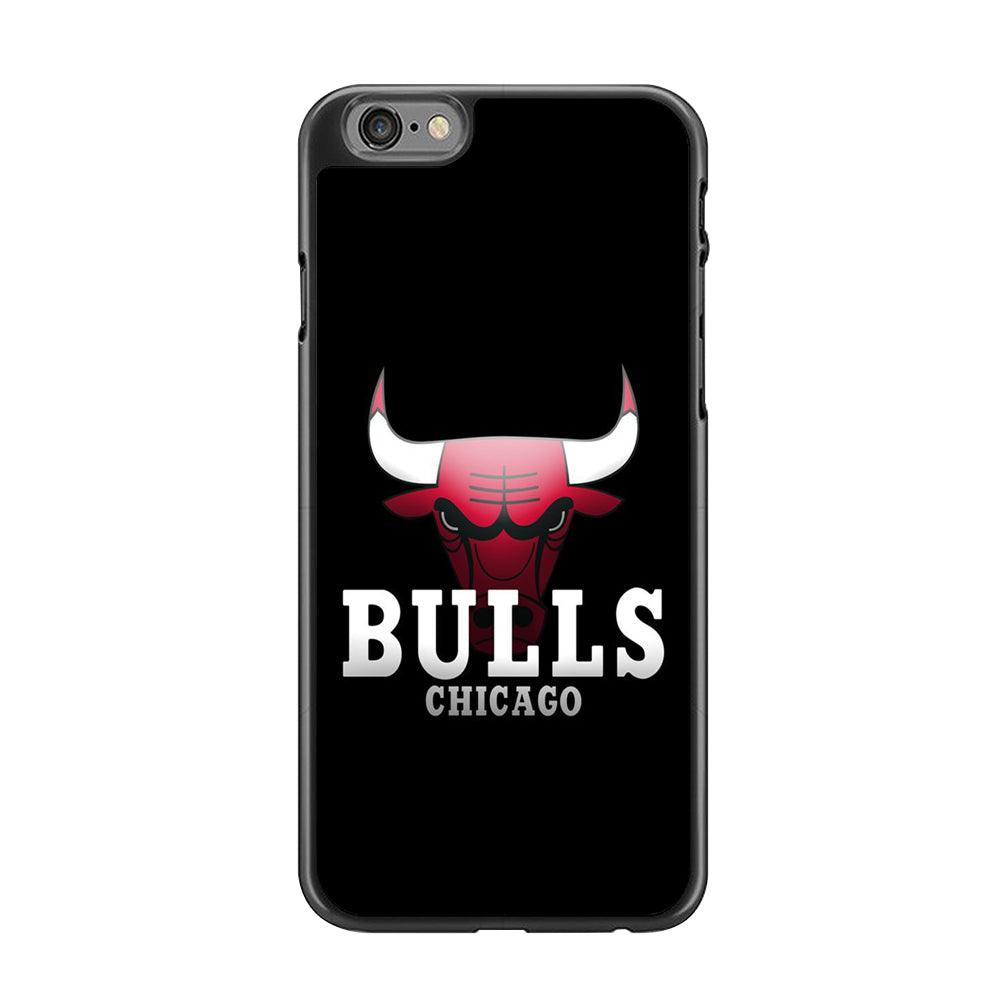 NBA Chicago Bulls Basketball 002 iPhone 6 | 6s Case-Rubber / Black (2D Case)-Xtracase