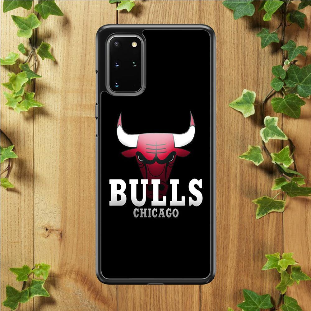 NBA Chicago Bulls Basketball 002 Samsung Galaxy S20 Plus Case-Rubber / White (2D Case)-Xtracase