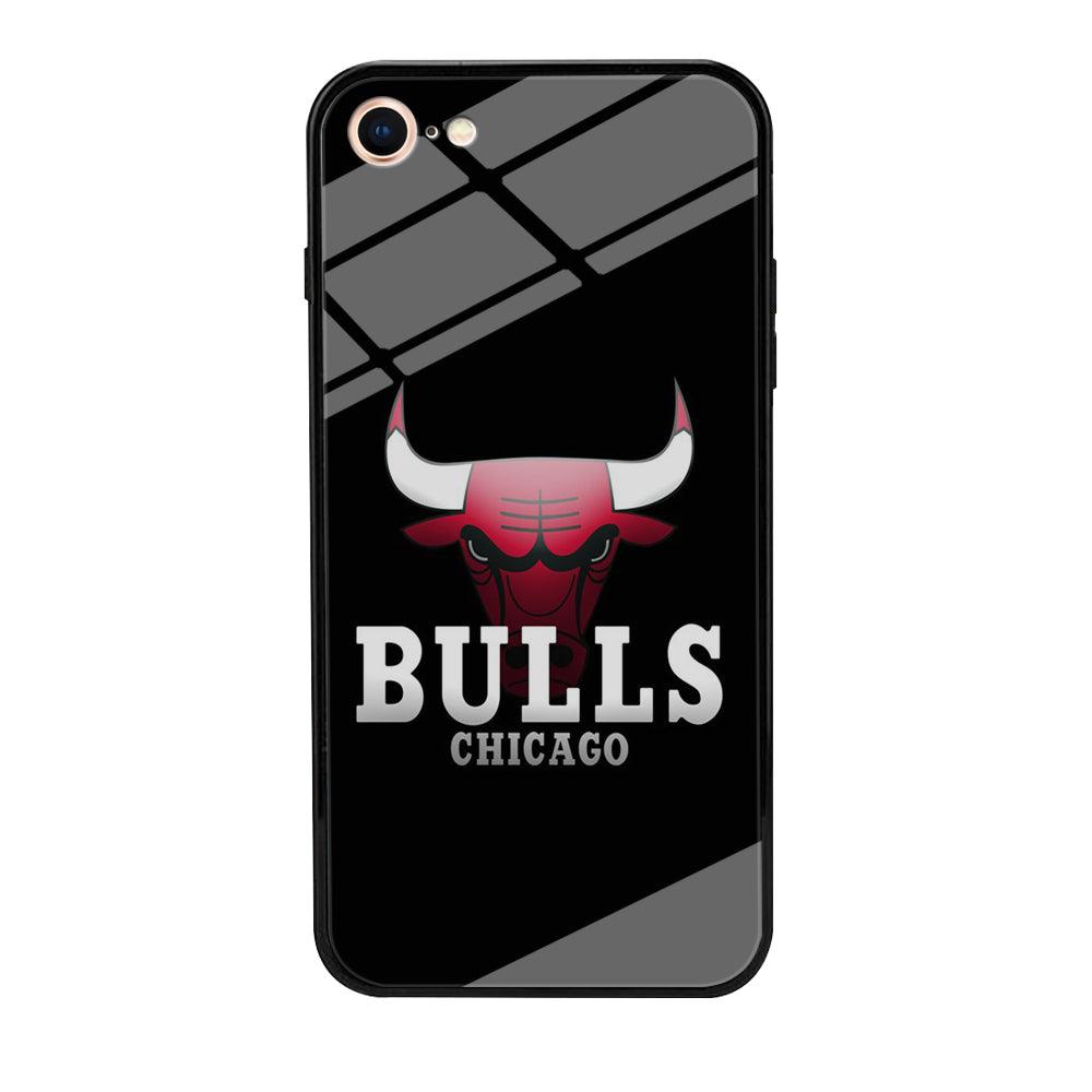 NBA Chicago Bulls Basketball 002 iPhone 8 Case-Tempered Glass Case-Xtracase